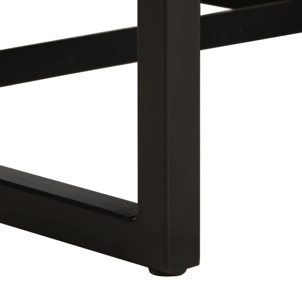 lænestol ægte læder sort