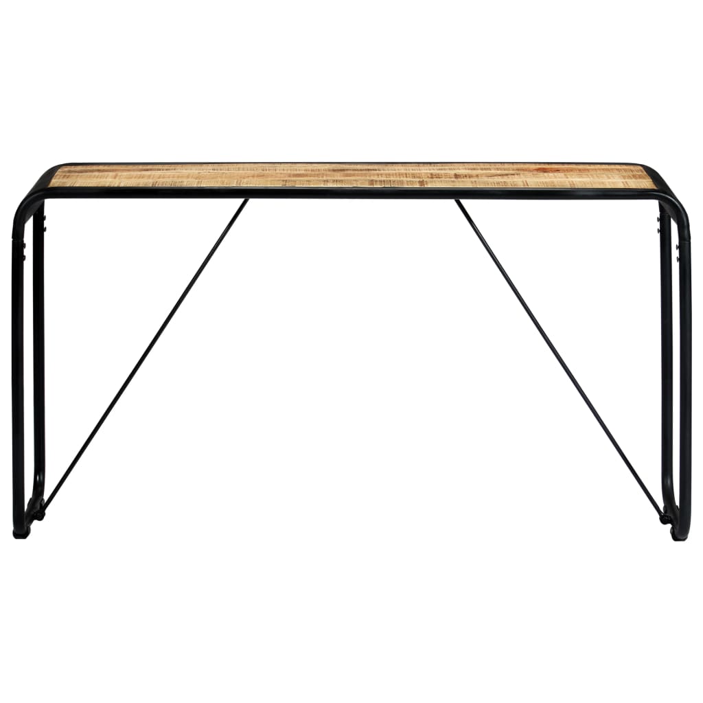 konsolbord 140 x 35 x 76 cm massivt ru mangotræ
