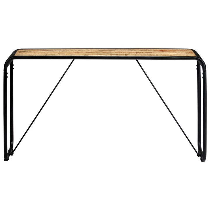 konsolbord 140 x 35 x 76 cm massivt ru mangotræ