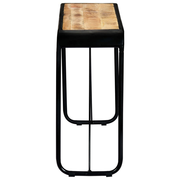 konsolbord 140 x 35 x 76 cm massivt ru mangotræ