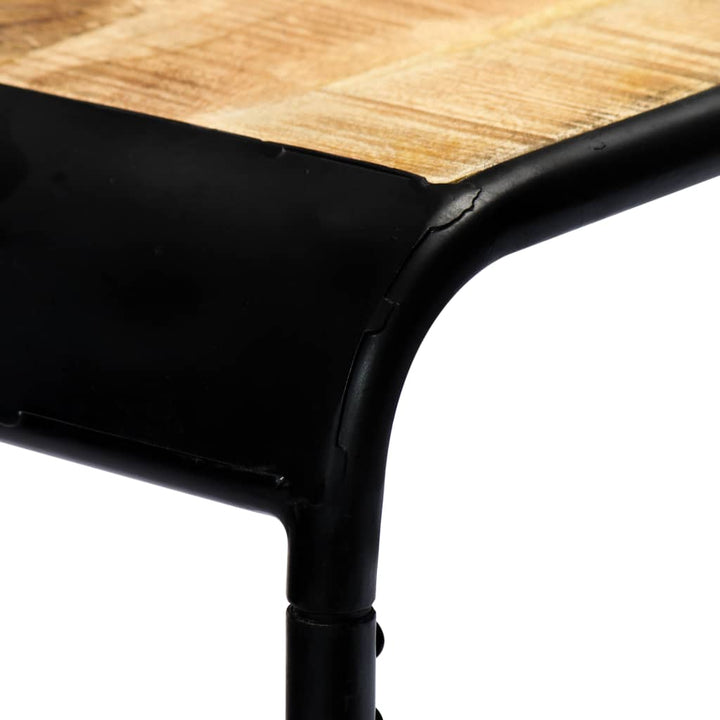 konsolbord 140 x 35 x 76 cm massivt ru mangotræ