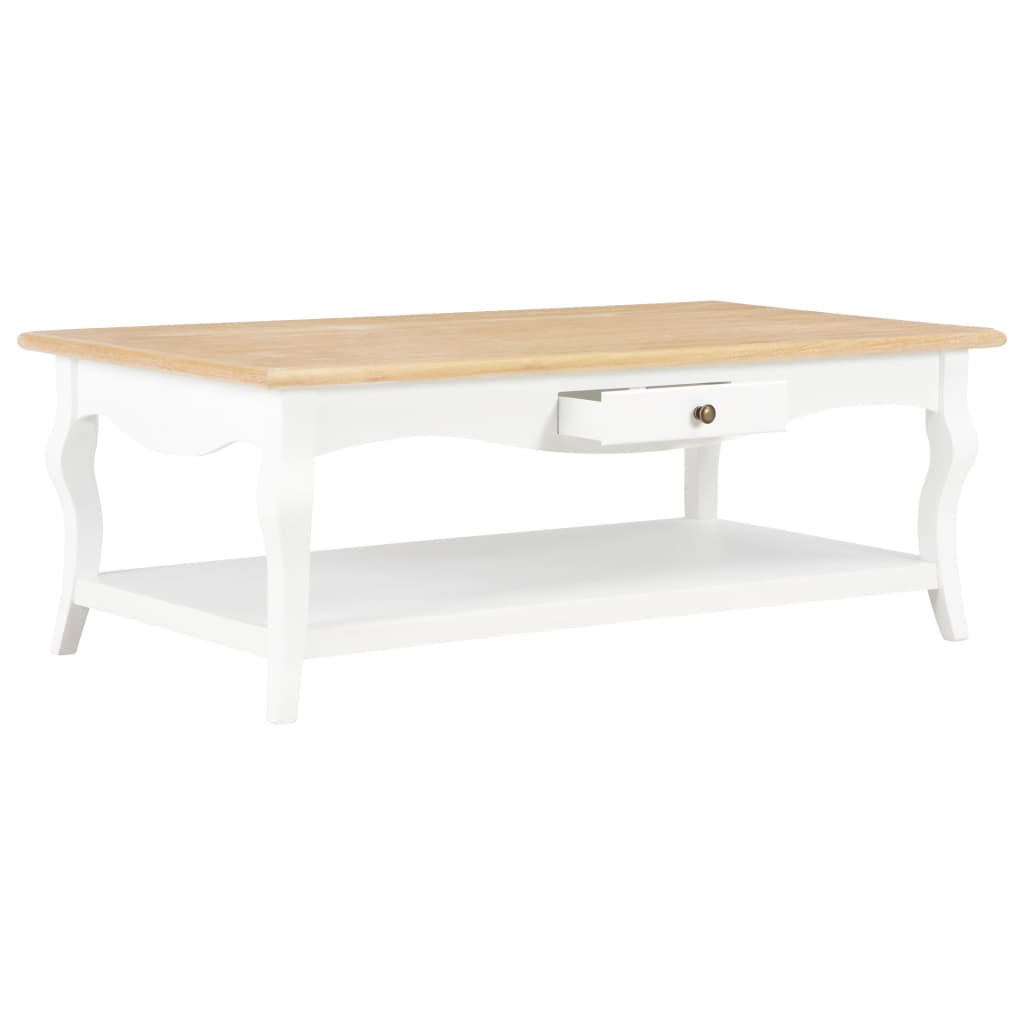 sofabord 110 x 60 x 40 cm MDF hvid