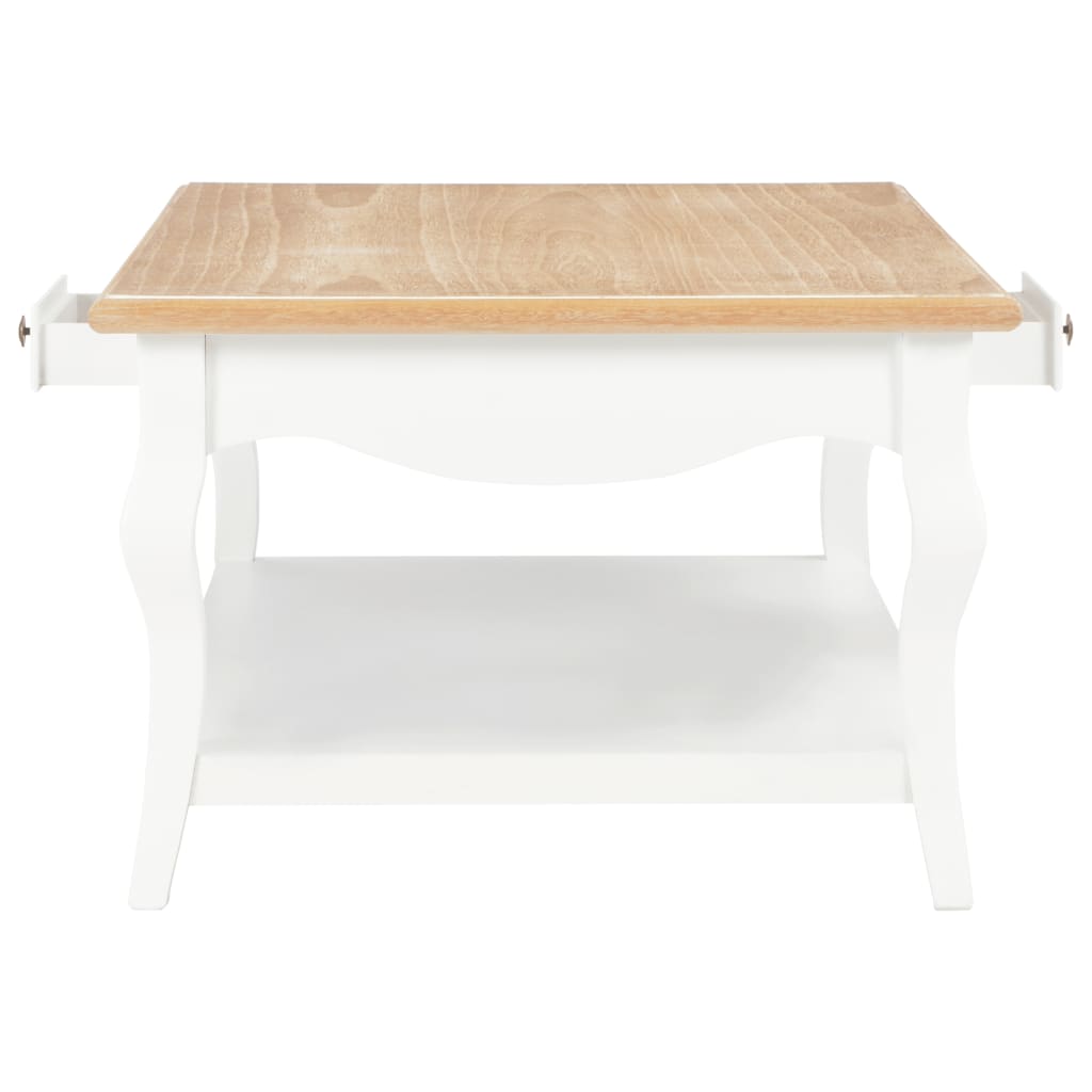 sofabord 110 x 60 x 40 cm MDF hvid