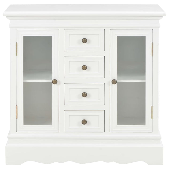 skænk 70x28x70 cm massivt fyrretræ hvid
