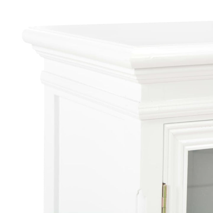 skænk 70x28x70 cm massivt fyrretræ hvid