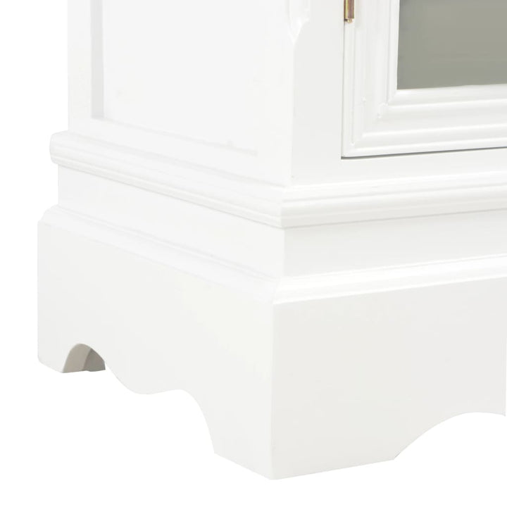 skænk 70x28x70 cm massivt fyrretræ hvid