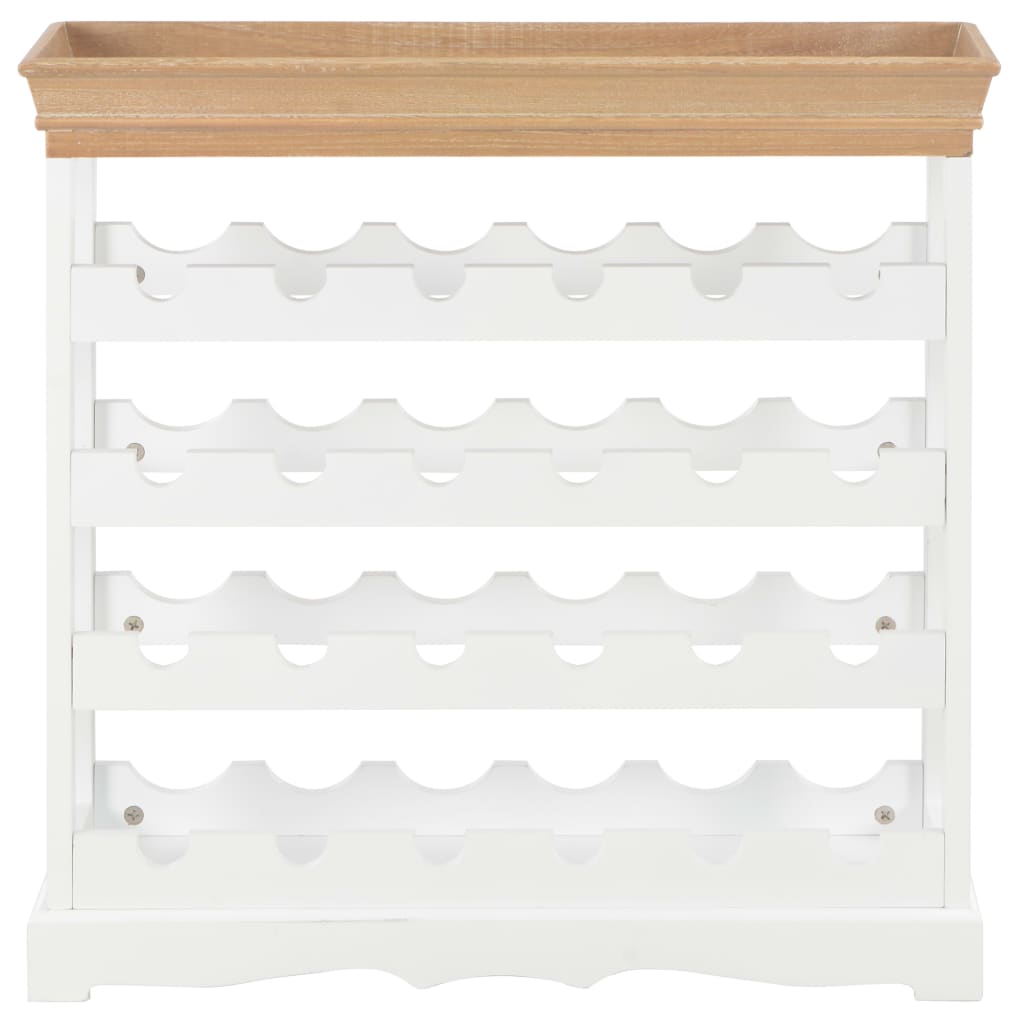 vinskab 70 x 22,5 x 70,5 cm MDF hvid