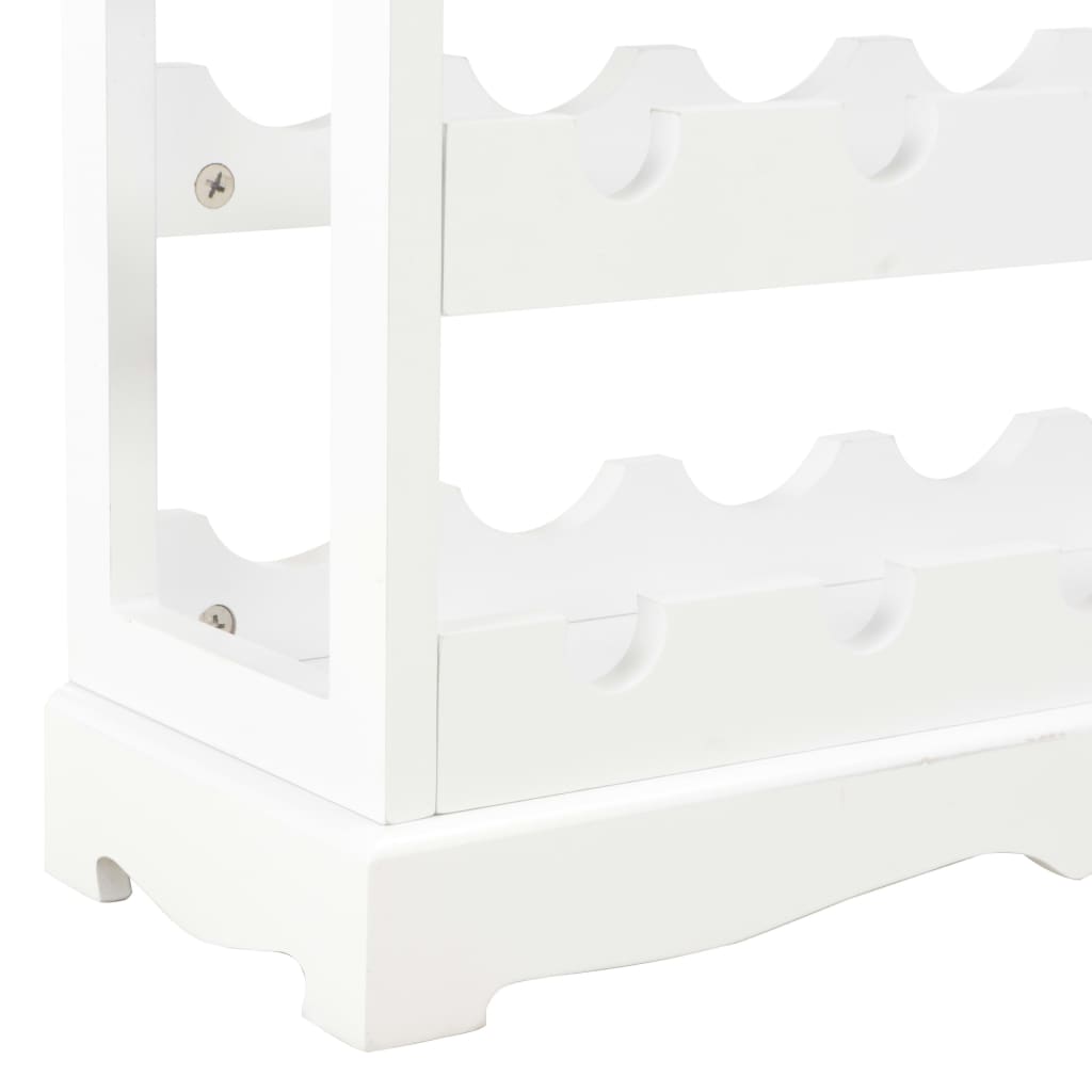 vinskab 70 x 22,5 x 70,5 cm MDF hvid