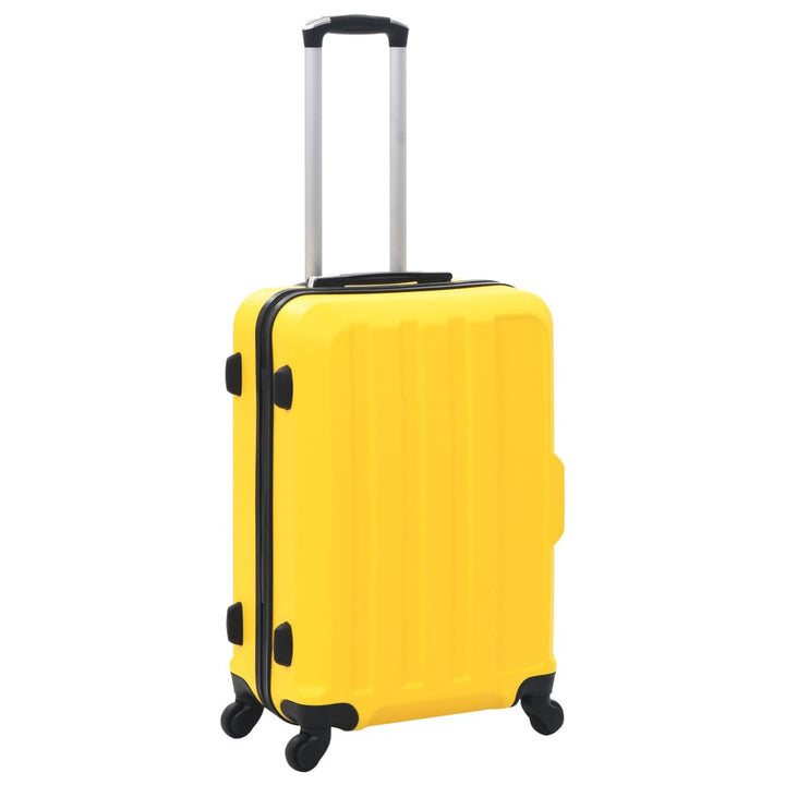 kuffertsæt i 3 dele hardcase ABS gul