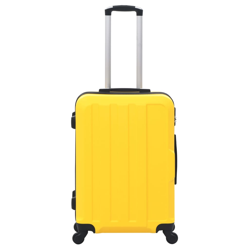 kuffertsæt i 3 dele hardcase ABS gul