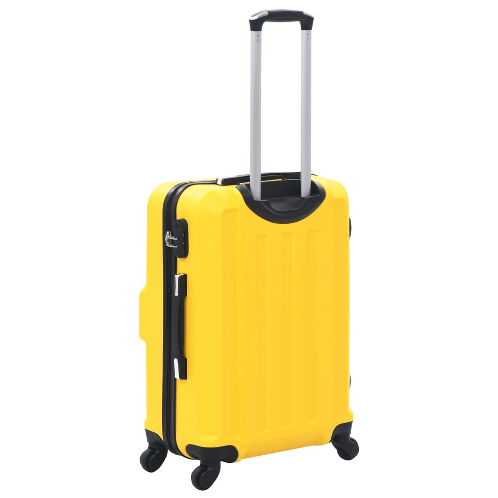 kuffertsæt i 3 dele hardcase ABS gul