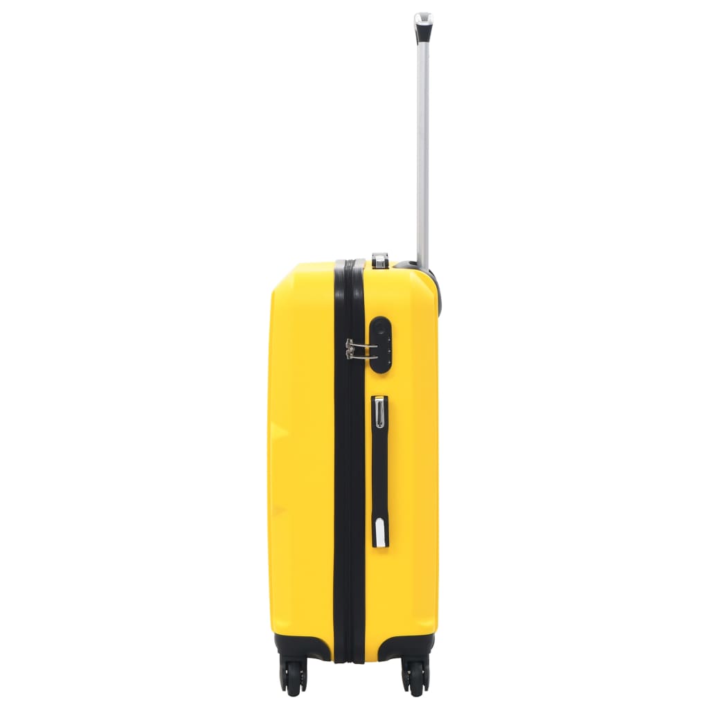 kuffertsæt i 3 dele hardcase ABS gul