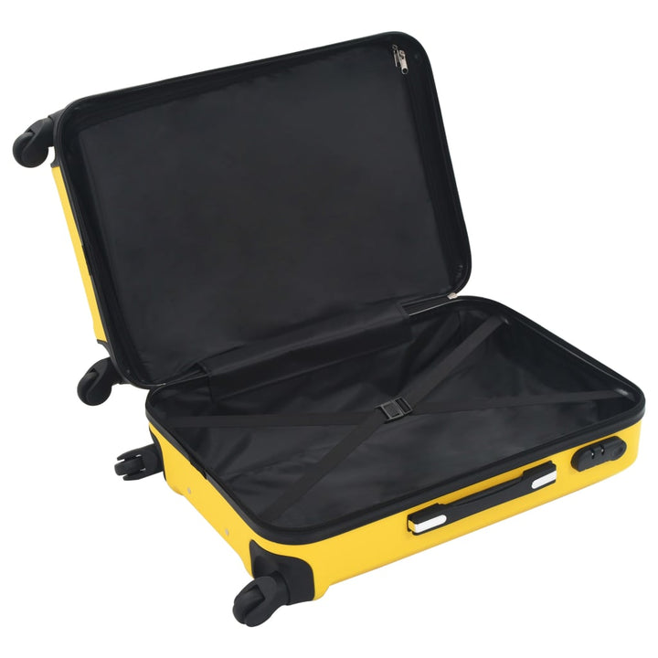 kuffertsæt i 3 dele hardcase ABS gul