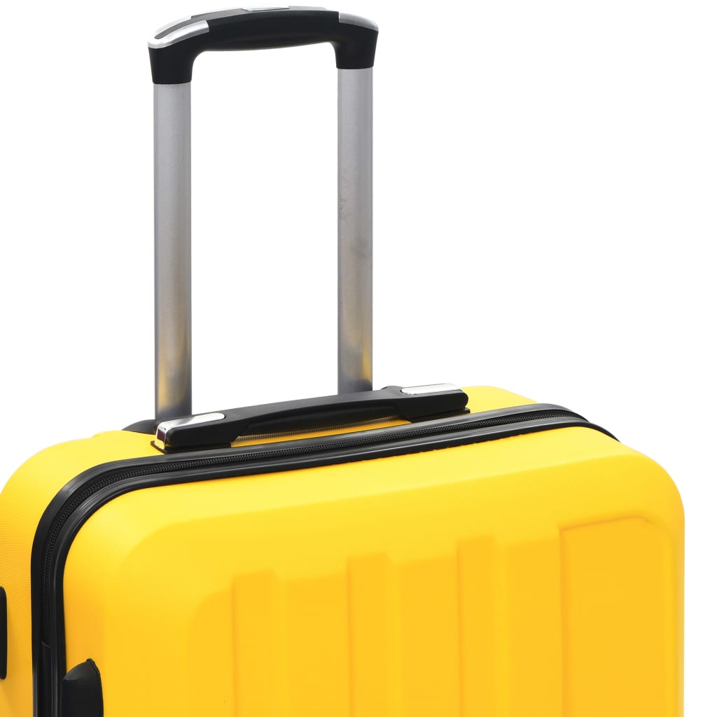 kuffertsæt i 3 dele hardcase ABS gul