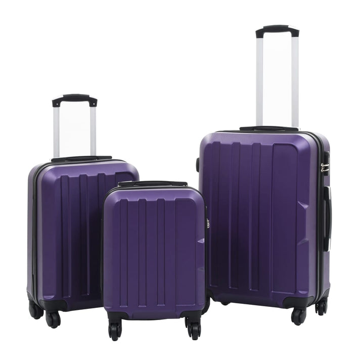 kuffertsæt i 3 dele hardcase ABS lilla