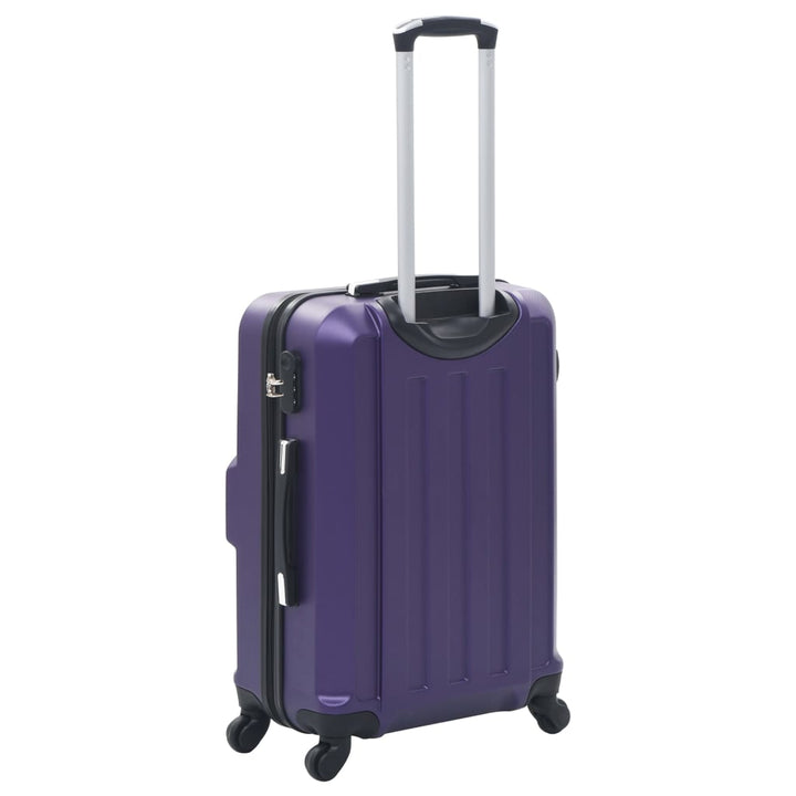 kuffertsæt i 3 dele hardcase ABS lilla