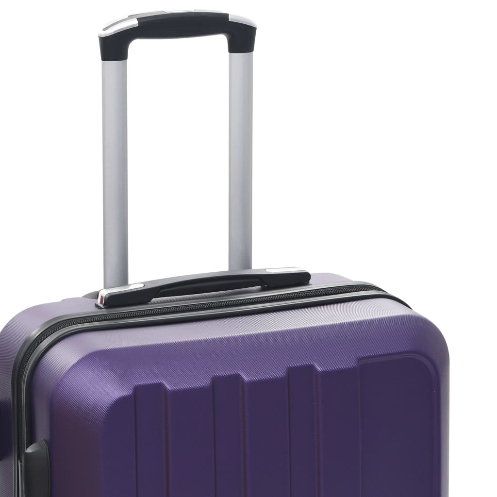 kuffertsæt i 3 dele hardcase ABS lilla