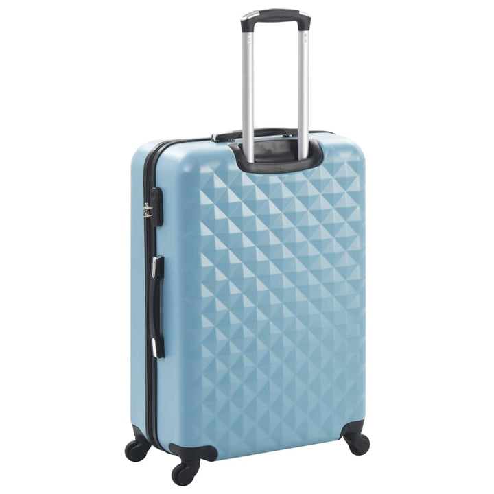 kuffertsæt i 3 dele hardcase ABS blå