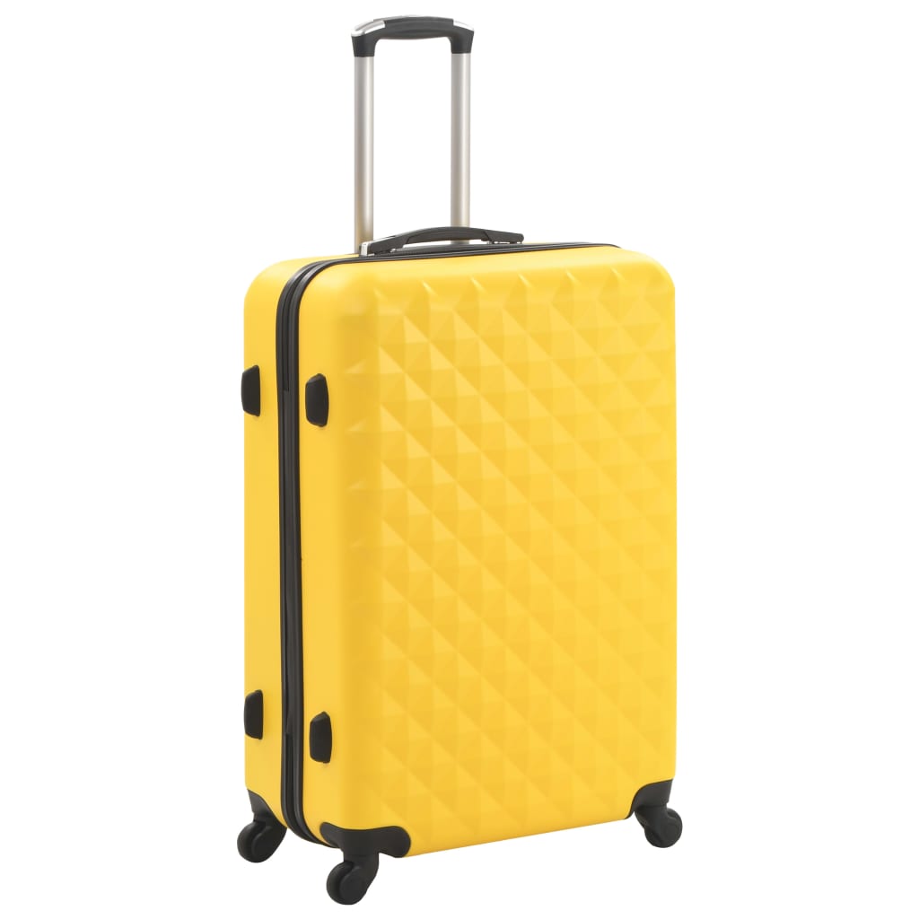 kuffertsæt i 3 dele hardcase ABS gul