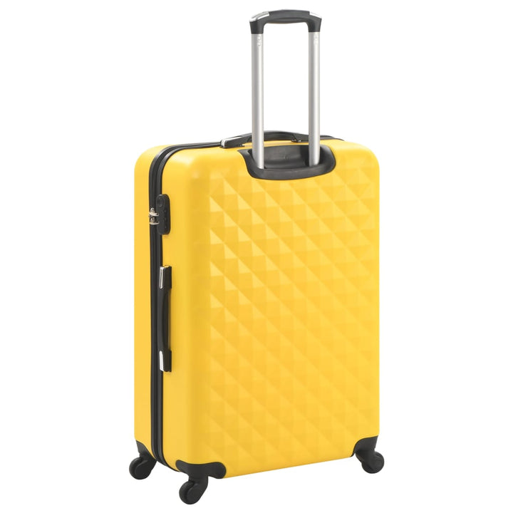 kuffertsæt i 3 dele hardcase ABS gul