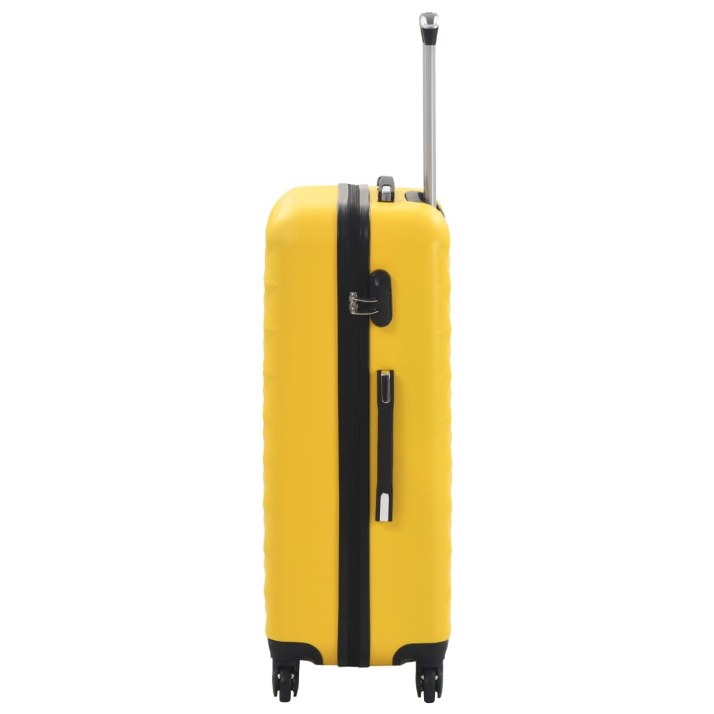 kuffertsæt i 3 dele hardcase ABS gul