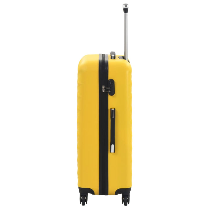 kuffertsæt i 3 dele hardcase ABS gul