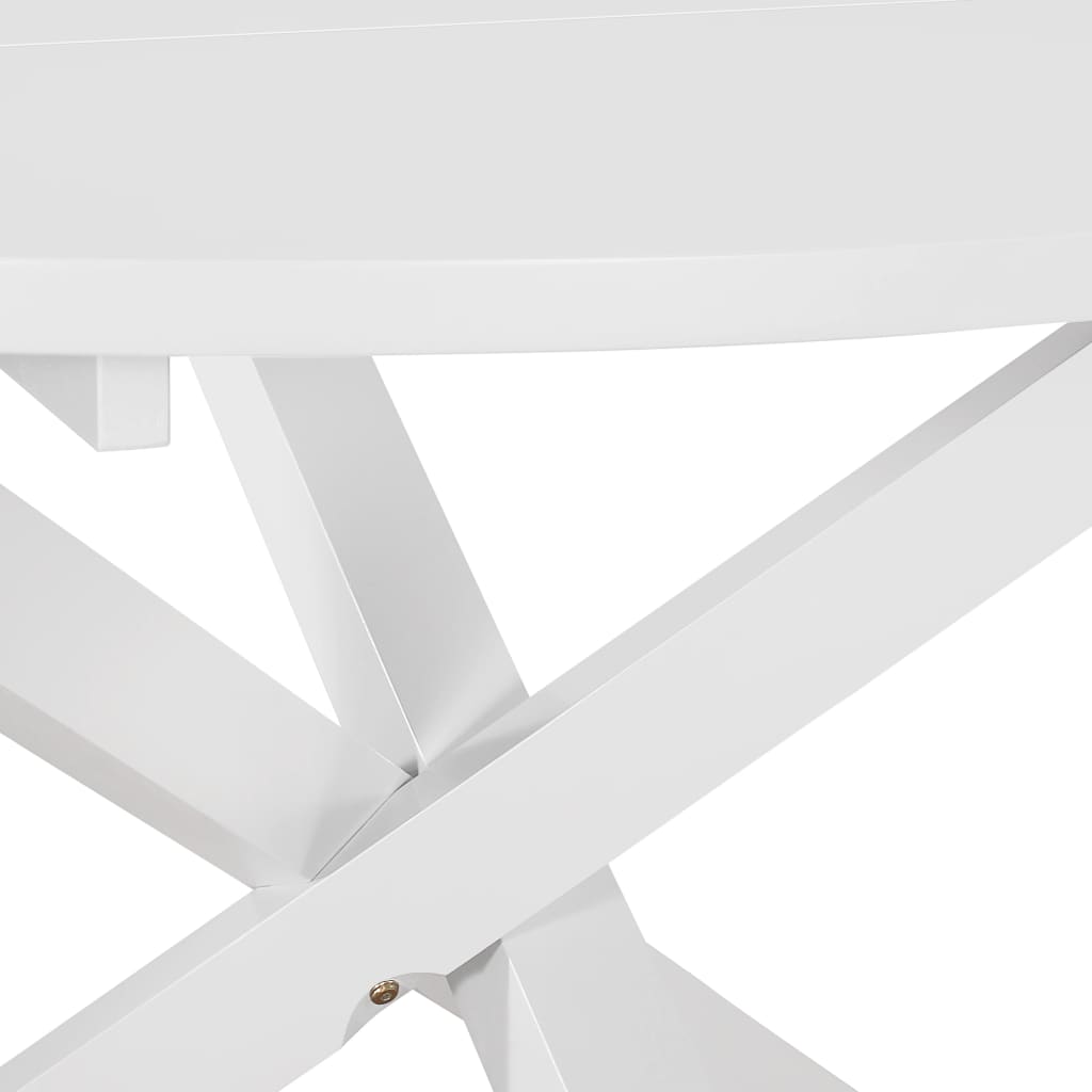 spisebord 120 x 75 cm MDF hvid