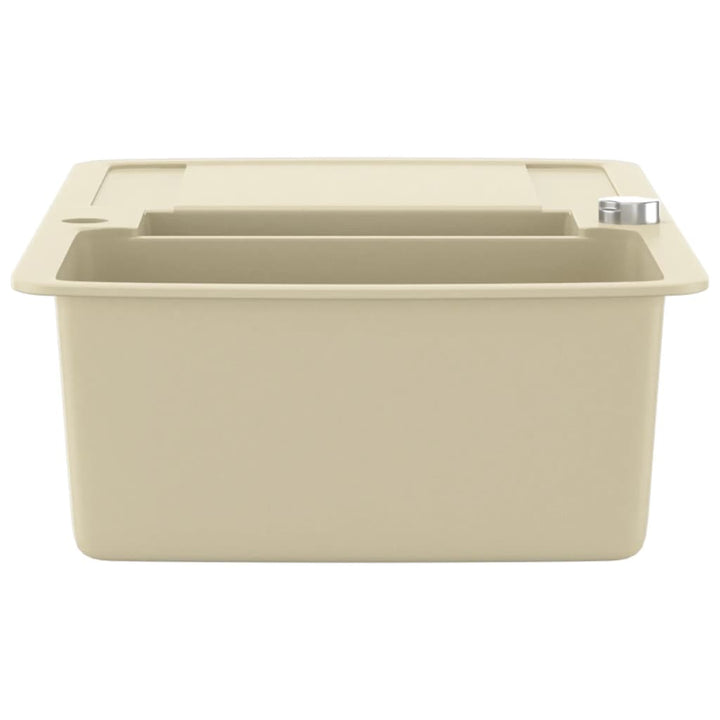 køkkenvask granit dobbelt vask beige