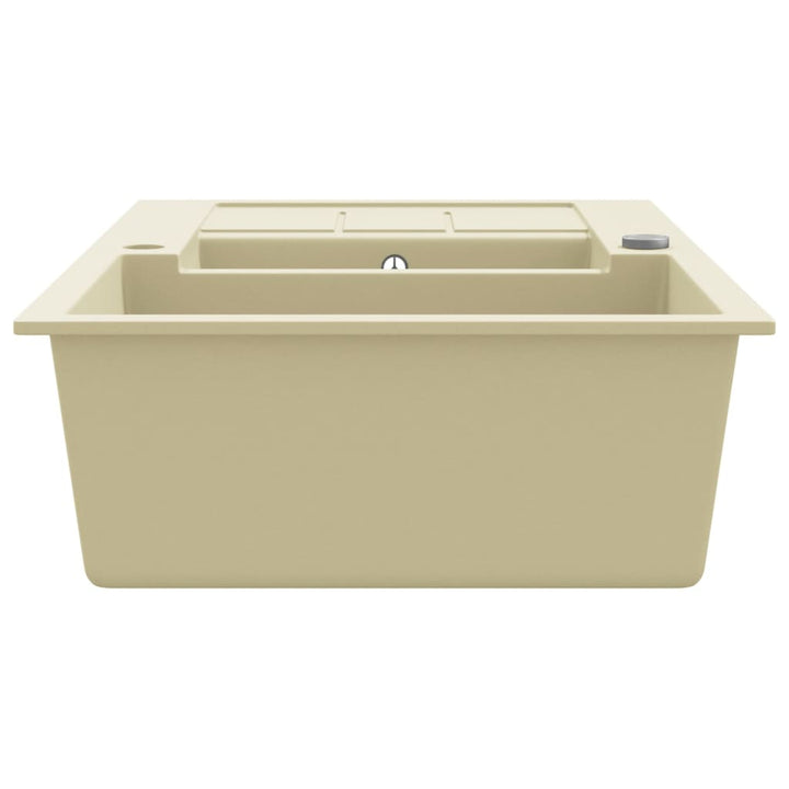 køkkenvask granit dobbelt vask beige