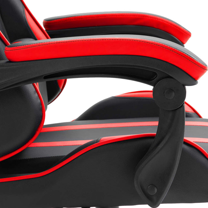 gamingstol kunstlæder rød
