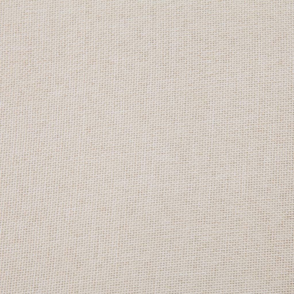 bænk med opbevaringsrum 116 cm polyester cremefarvet