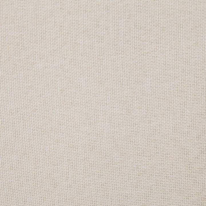 bænk med opbevaringsrum 116 cm polyester cremefarvet