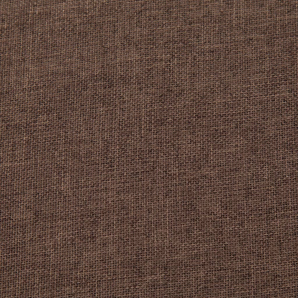 bænk med opbevaringsrum 116 cm polyester brun