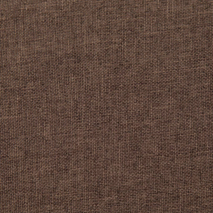 bænk med opbevaringsrum 116 cm polyester brun