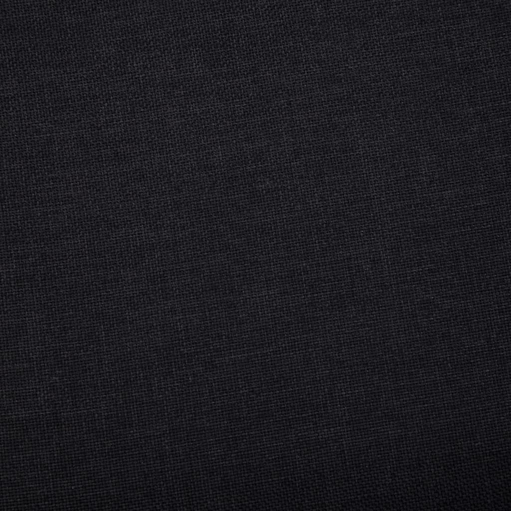 bænk med opbevaringsrum 116 cm polyester sort
