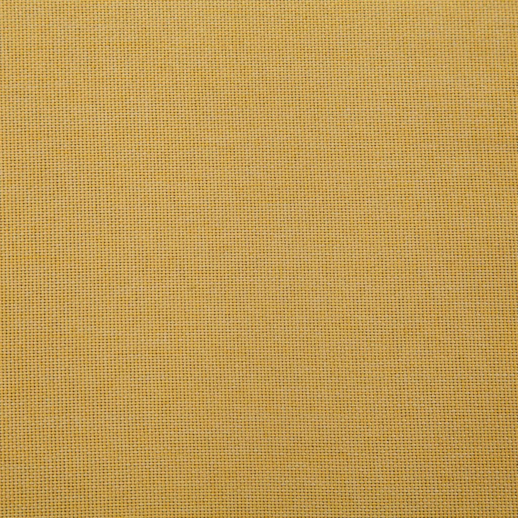 bænk med opbevaringsrum 116 cm polyester gul