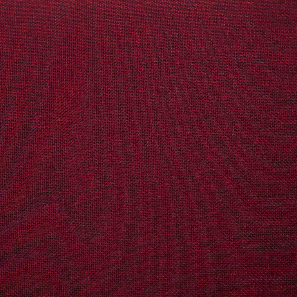 bænk med opbevaringsrum 116 cm polyester rødvinsfarvet