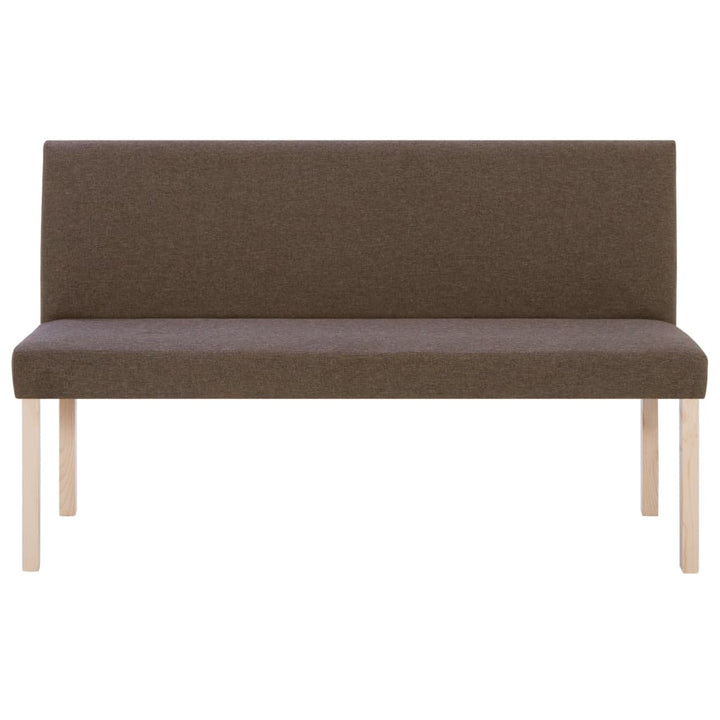 bænk 139,5 cm polyester brun