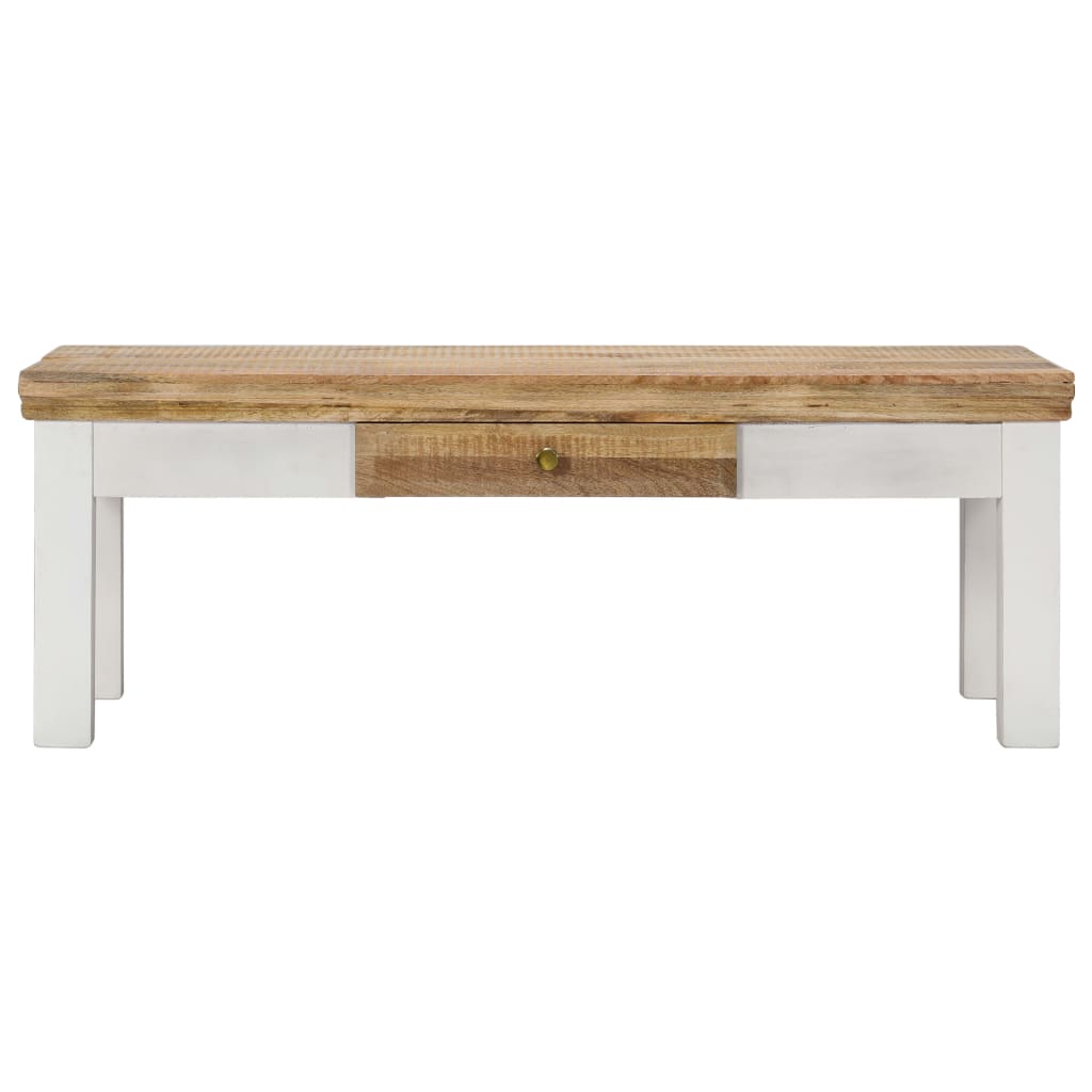 sofabord 110 x 50 x 40 cm massivt mangotræ