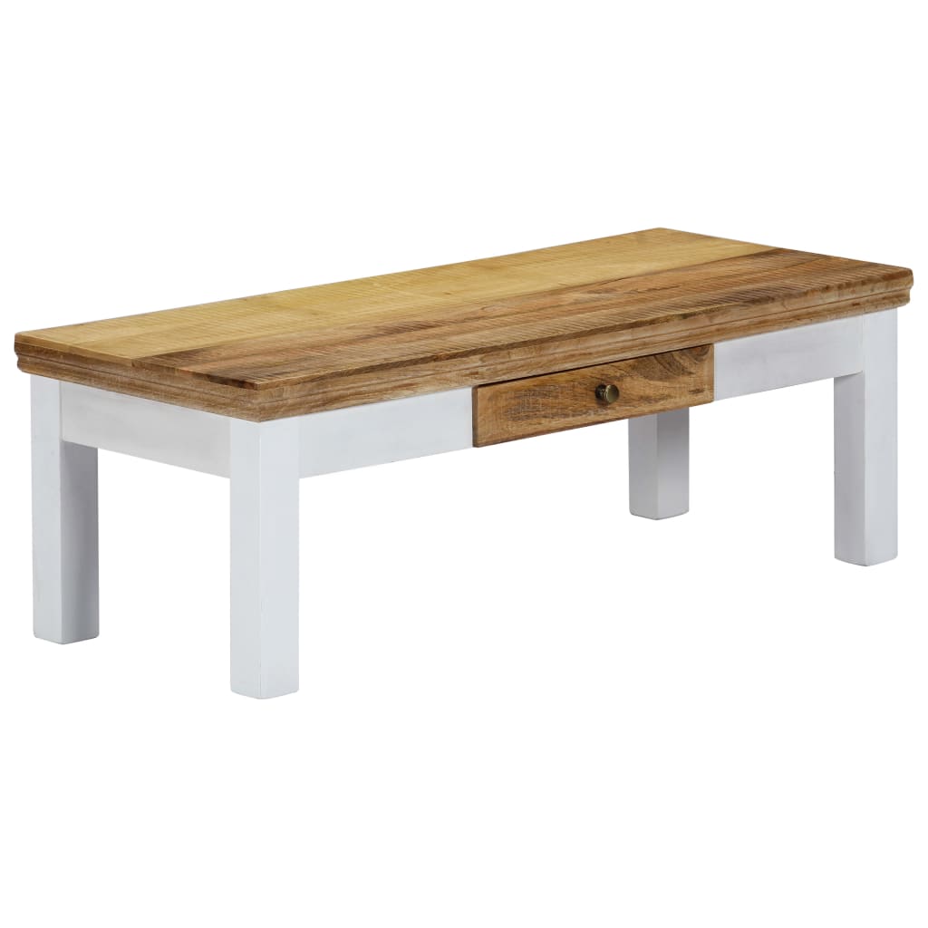 sofabord 110 x 50 x 40 cm massivt mangotræ