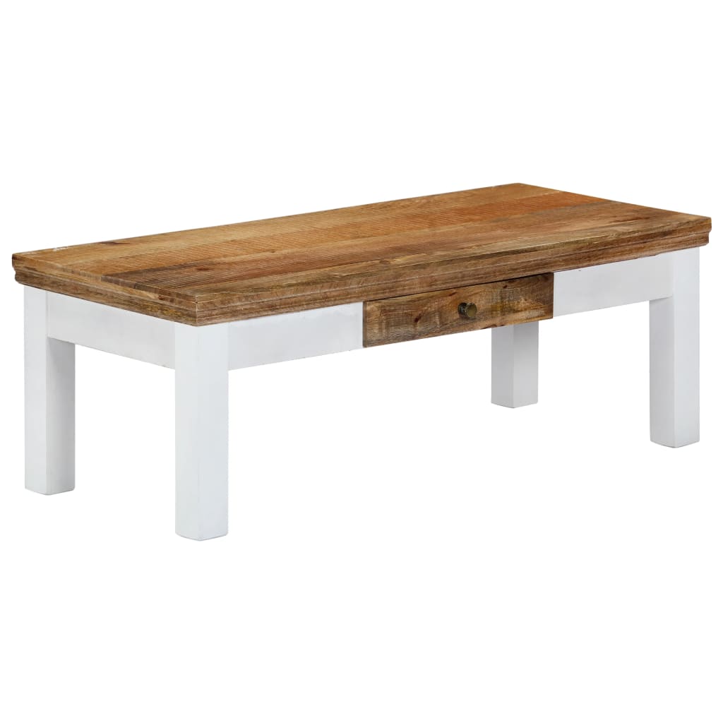 sofabord 110 x 50 x 40 cm massivt mangotræ