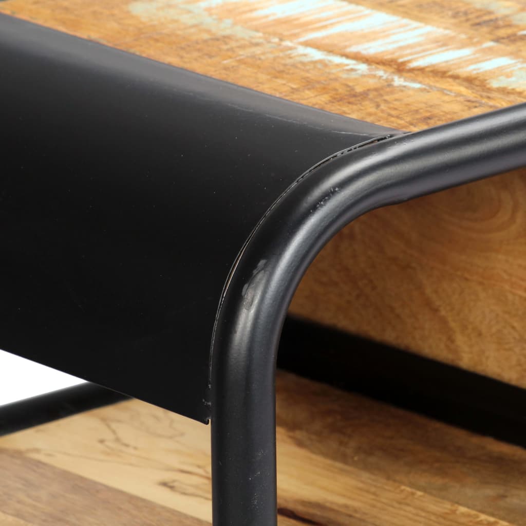 konsolbord 118x30x75 cm massivt genbrugstræ