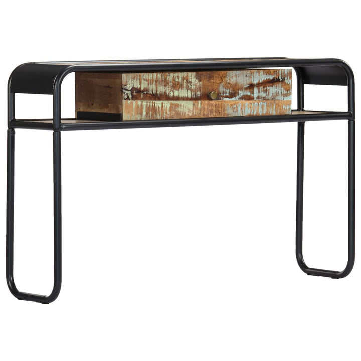 konsolbord 118x30x75 cm massivt genbrugstræ