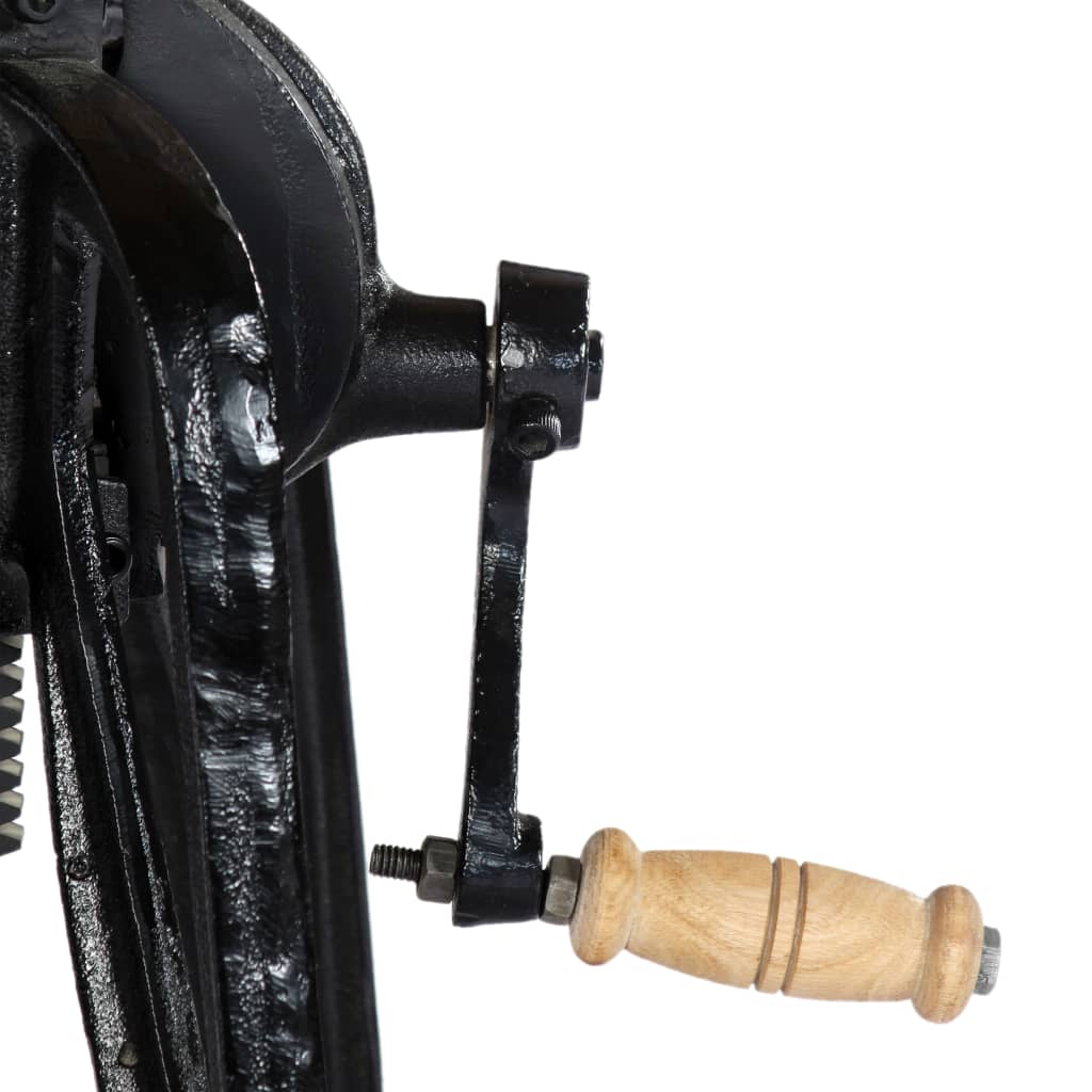 sidebord 60 x (46-63) cm massivt mangotræ og støbejern
