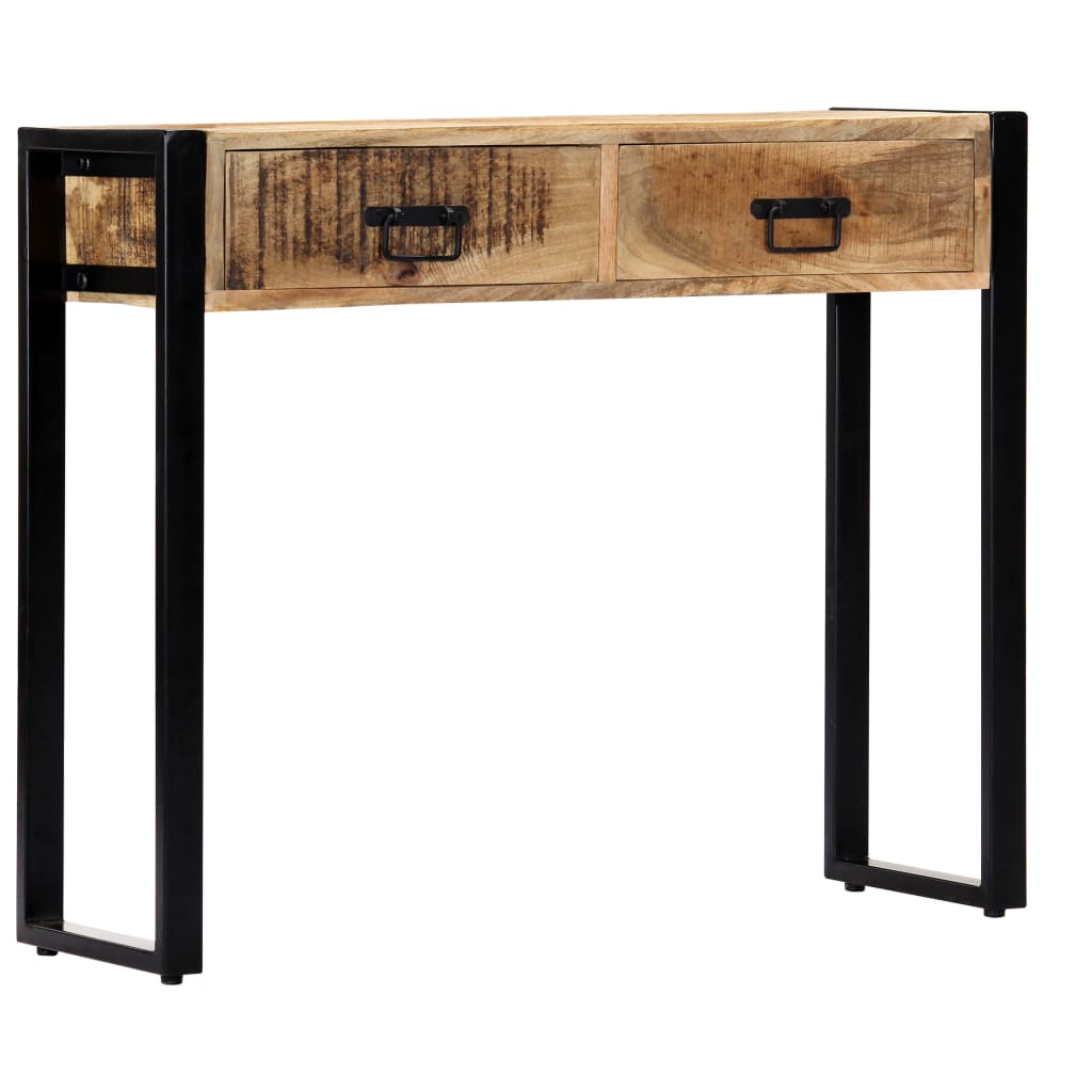 konsolbord 90 x 30 x 75 cm massivt mangotræ