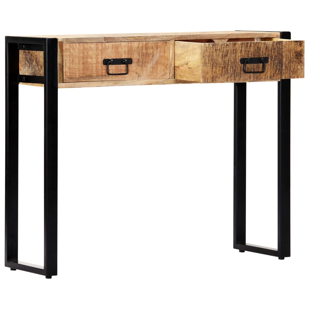 konsolbord 90 x 30 x 75 cm massivt mangotræ