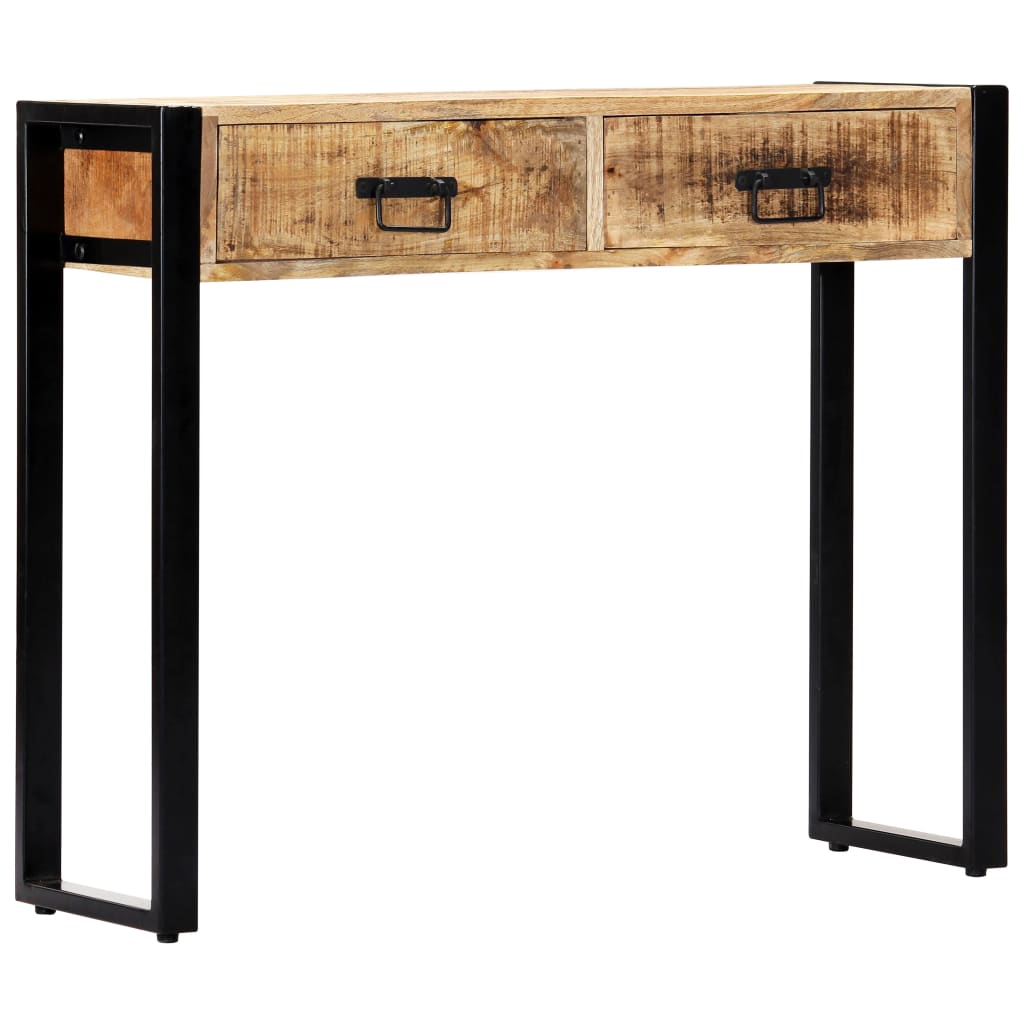 konsolbord 90 x 30 x 75 cm massivt mangotræ