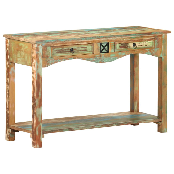 konsolbord 120x40x75 cm massivt genbrugstræ