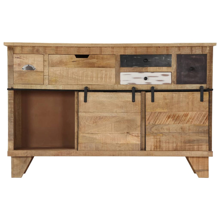 skænk 140x38x90 cm massivt mangotræ