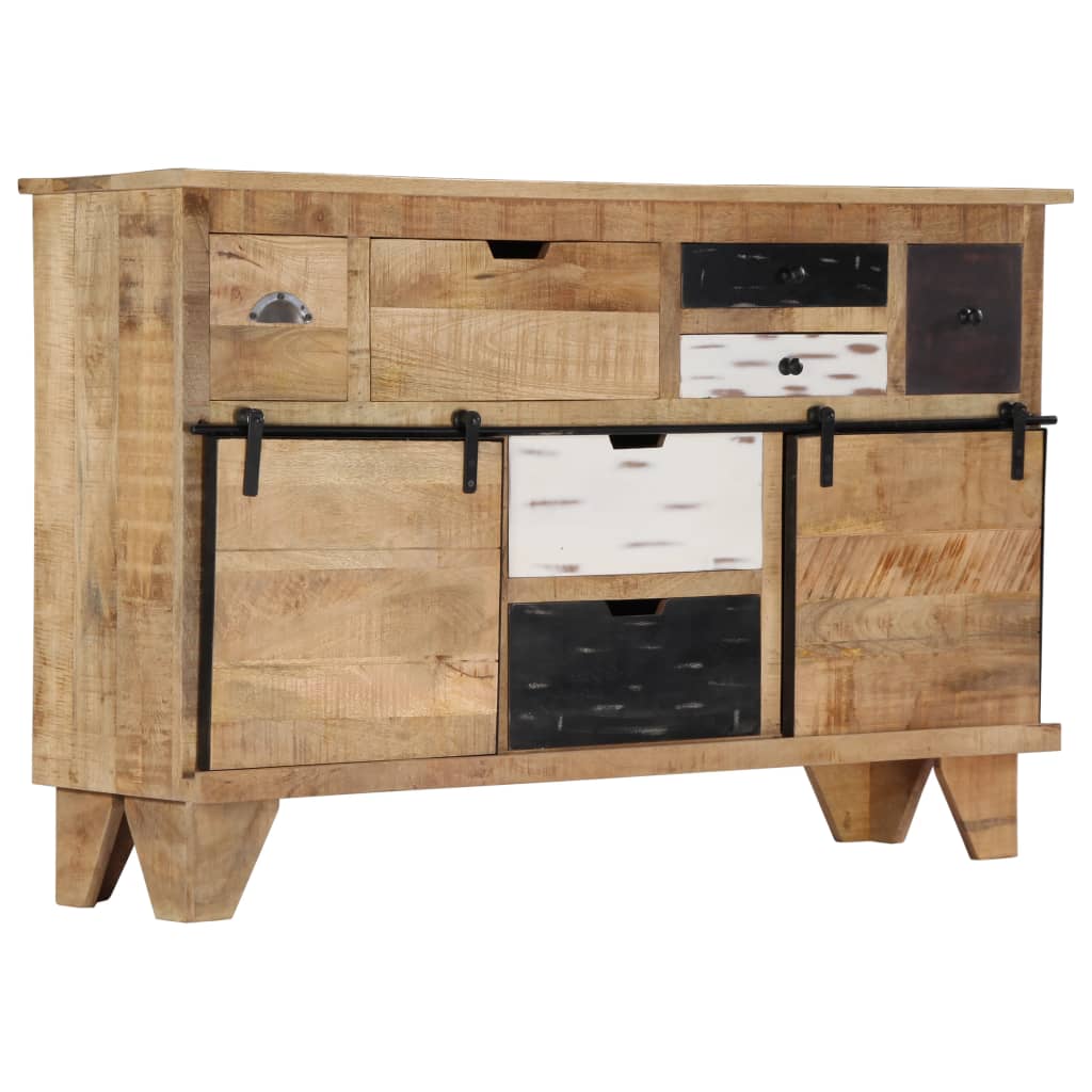 skænk 140x38x90 cm massivt mangotræ